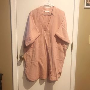 Brand NWOT Ces Femme pink  gauze dress